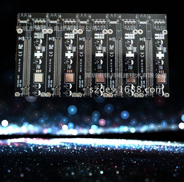 

pcb graphics card adapter pcb black oil double layer custom pcb bulk shipment