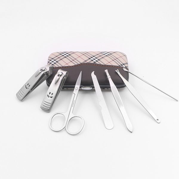 

steel stainless business nail gift clippers 7-piece set