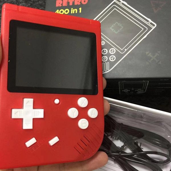 

portable game players coolboy retro mini 2 handheld console emulator built-in 400 games video 3.0 inch color lcd