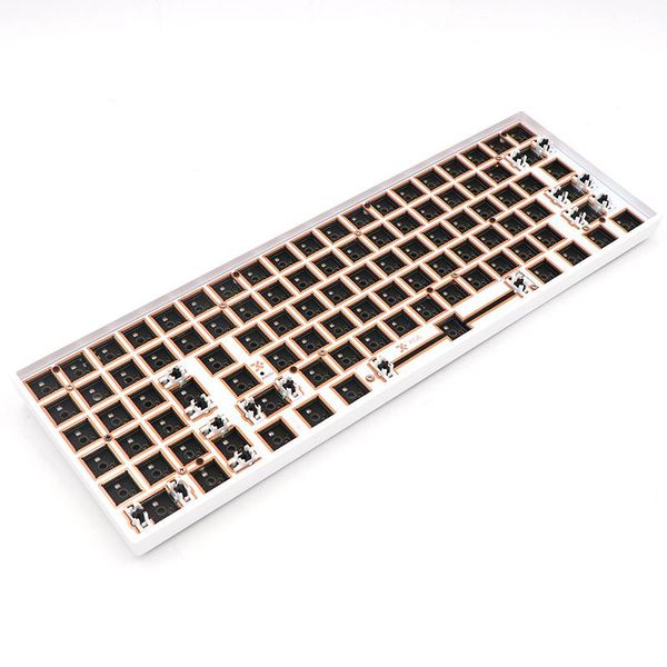 

keyboards gk96lx left hand gk96 split space swappable programmable wired mechanical keyboard kit support rgb switch leds type c
