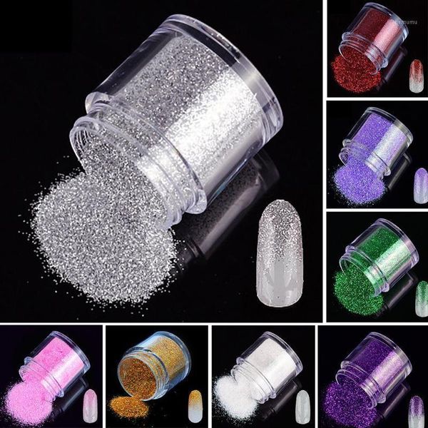 

box fashion fine glitter powder nail art manicure tips pigment decoration 14 colors making your nails sparkling1, Silver;gold