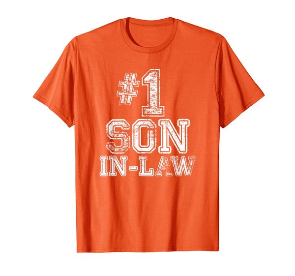 

#1 Son in Law - Number One Sports Gift T-Shirt, Mainly pictures