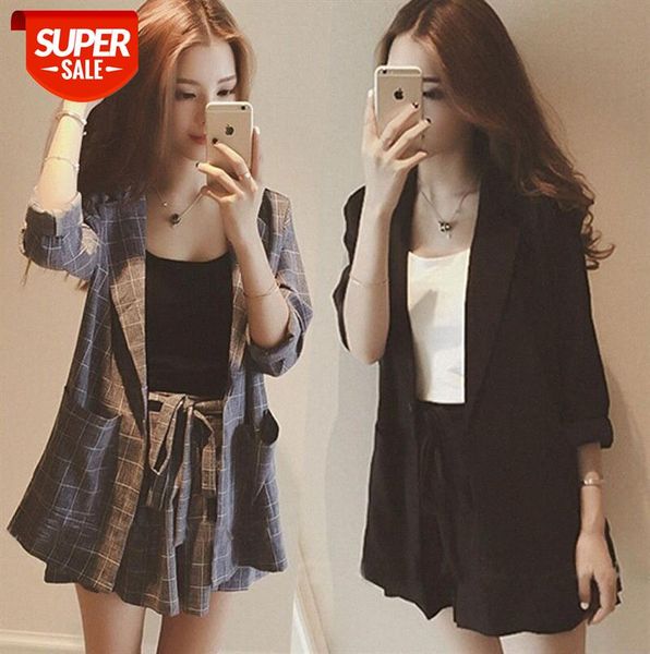 

9029 west coat + wide-leg shorts suspenders three-piece suit #zi7t, Black