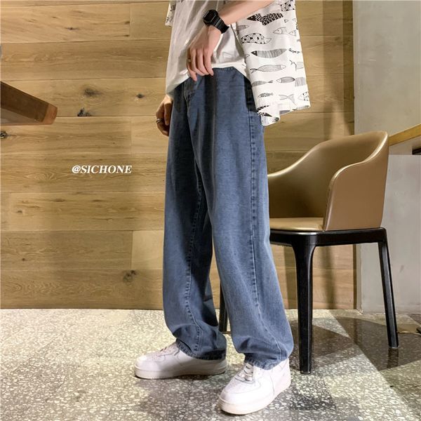 

men's jeans hip hop style casual jeans, harajuku jeans, Blue