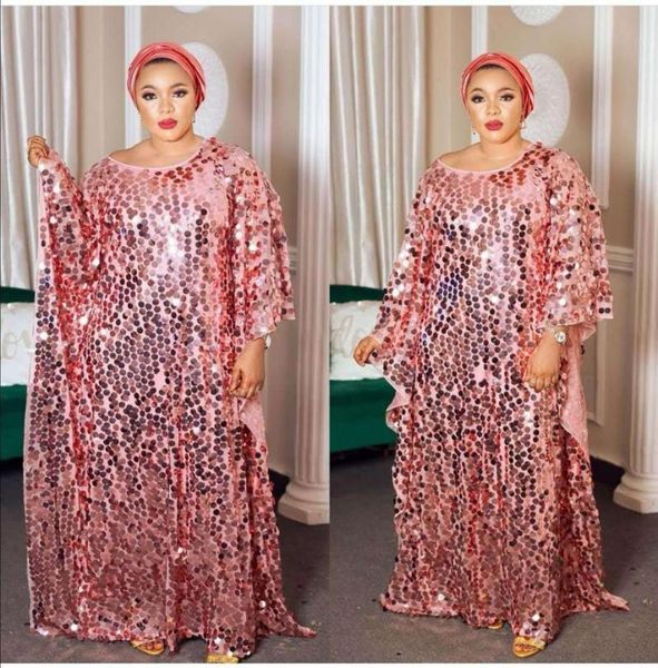 

muslim dress for ladies african clothes sequins chiffon fashion dresses with sling sets vestidos abayas long sleeve k103 ethnic clothing, Red