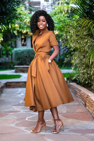 

factory1eaa sleeve 2021 summer cardigan shirt solid medium swing dress, White;black