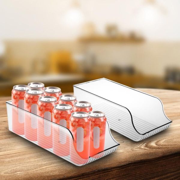 

storage bottles & jars durable beer soda bins drink can box fridge bottle beverage holder refrigeration kitchen organizer food container