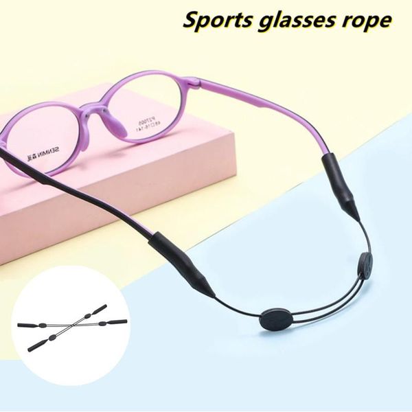 Güneş Gözlüğü Çerçeveleri 4 Boyutu 25 / 30/35 / 40 cm Ayarlanabilir Spor Gözlük Halat İpi Zincir Aksesuarları ile Kaymaz Sabit Gözlükler