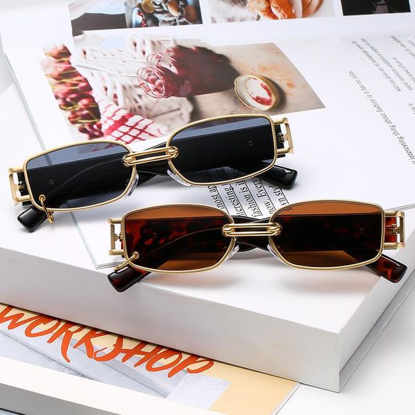 

sunglasses retro square women small rectangle rimless men sun glasses summer style female green golden uv400 eyewear, White;black