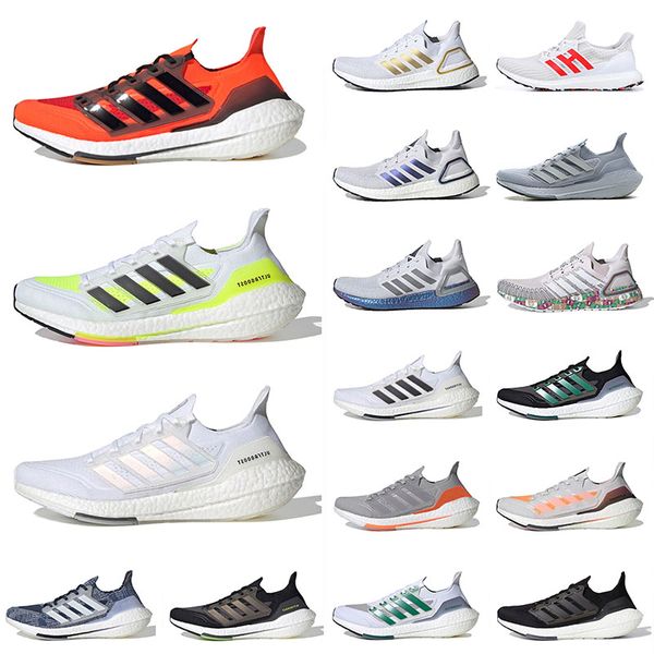

fashion ultraboost 2021 ultra 6.0 running sports shoes orange solar yellow white red peking currency dash grey trainers sneakers 36-45