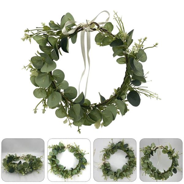 

headpieces 1pc pretty simulation wreath headdress bridal, Silver