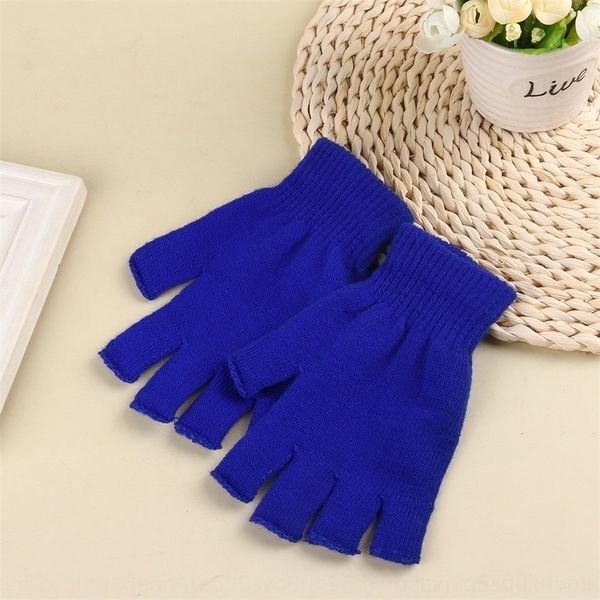 

cpc acrylic warm knitted winter creative half fingerless wo mittens acrylic gloves and gloveswarm knitted winter creative half finger men, Blue;gray