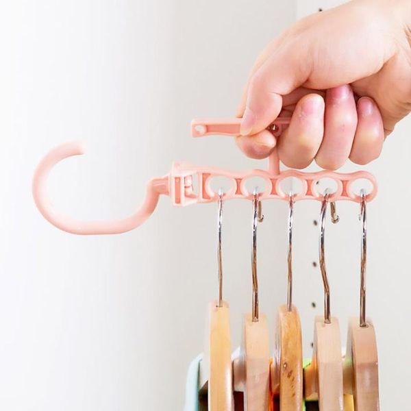 

hangers & racks multifunction plastic organizer multilayer windproof clothes hanger fixed holder buckle anti-slip closet