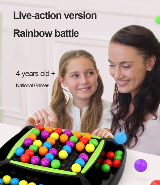 

3Pieces/LotRainbow Ball Elimination Game Rainbow Jigsaw Puzzle Childrens Chess Adult Toy Set Exercise The Ability To Observe And Explore