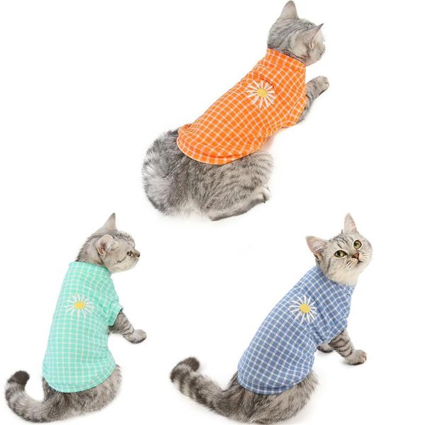 

cat costumes autumn and winter kitty clothes for pets clothing sports wear vest simple dog shirts alternative fashion pet accessories