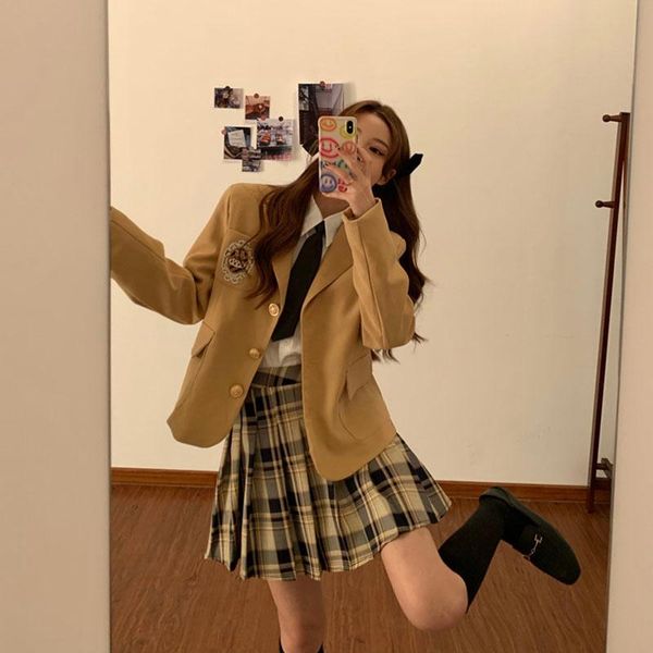 

skirts 2021 fashion a-line skirt college style female winter plaid mini harajuku pleated women's short 90s, Black