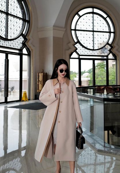 

women's wool & blends zk1749 fashion women coats jackets 2021 runway luxury european design party style clothing, Black
