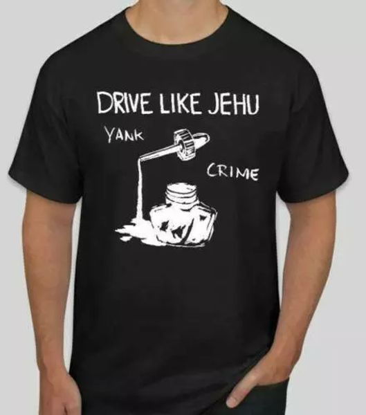 

Drive like Jehu Yank Crime Punk rock music band T shirt tee, White;black