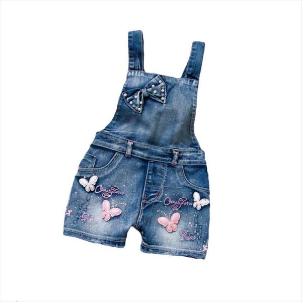

spring summer us style girl jumpsuit cute sweet fashion washed jeans denim romper jumpsuits straps short pants cowboy blue