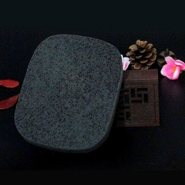 

sponges, applicators & cotton pure natural black bamboo charcoal velvet wash face flutter exfoliator cleansing sponge puff no residue clean