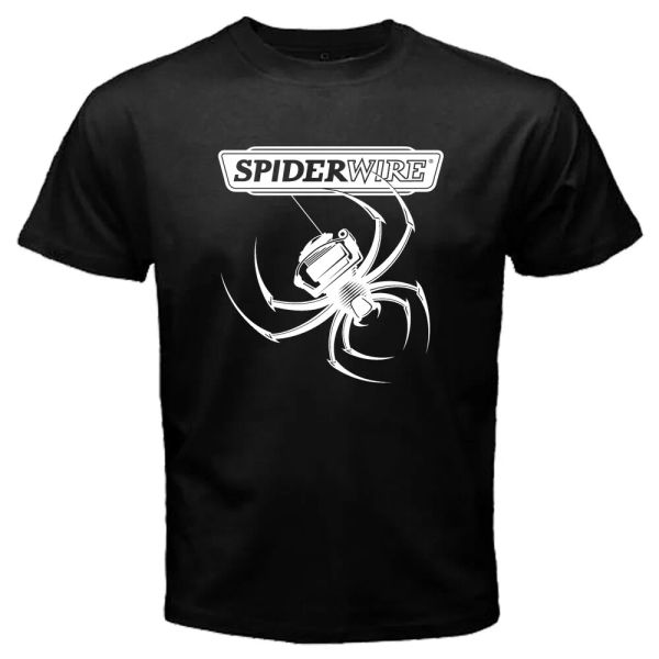 

Spiderwire fishing line logo Men's Tee Black T-Shirt Size S to 2XL, White;black