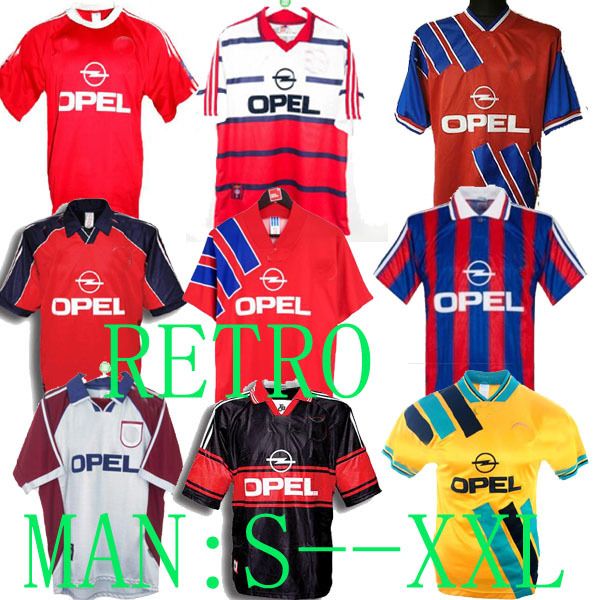 

995 2001 matthÃ¤us #10 94 95 96 97 98 99 00 01 bayern retro jerseys munich 02 final elber zickle effenberg pizarro scholl 1997 1999 matthaus, Black