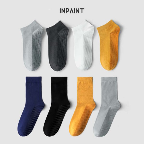 

painted shell odor men's cotton socks business breathable sweat, Black