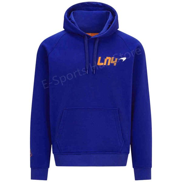 

2021official f1 racing mclaren lando norris ln4 hoodie spring and autumn fan pullover, Black