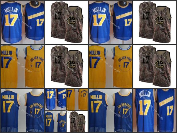 

golden state warriors men #17 chris mullin retro basketball jersey, Black
