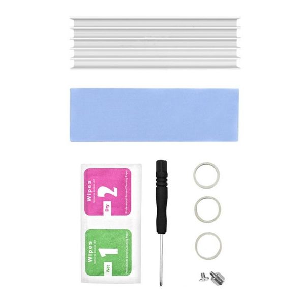 

fans & coolings m.2 ssd heatsink kits fit for ps5/pc thermal pad with 3.6w/- conductivity nvme cpu gpu dropship