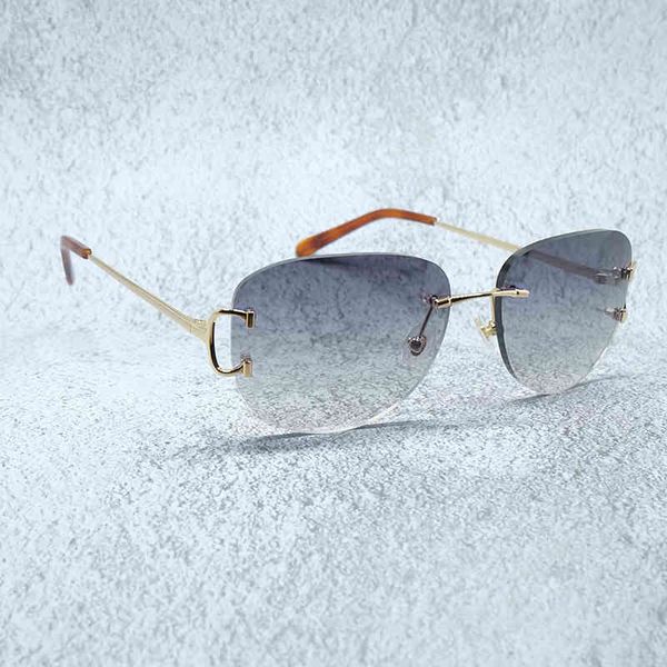 

factory specials aa rimless oval luxury shades glass women fashion eyewear lentes sol mujer, White;black