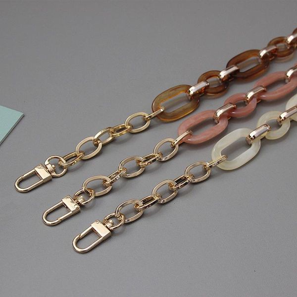 

bag parts & accessories women elegant bags chain hand clutch chains lady vintage handle portable acrylic one shoulder, Black