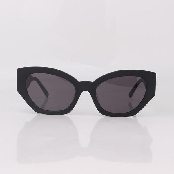 

sunglasses acetate cat eye women with metal details black frame, White;black
