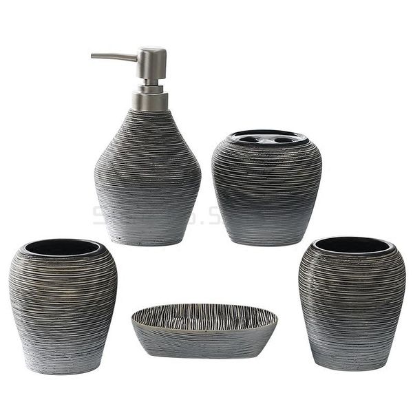 

bath accessory set retro mouthwash cup ceramic bathroom 4-piece wash 5-piece products