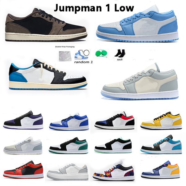 

jumpman 1 low 1s basketball shoes men women unc wolf grey white camo black toe court purple mystic green game royal mens trainers sports sne