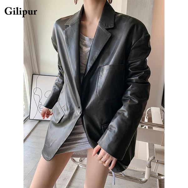 

women's leather & faux genuine natural sheep shearling fur coat winter 100% sheepskin female 2021 bomber warm jackets, Black