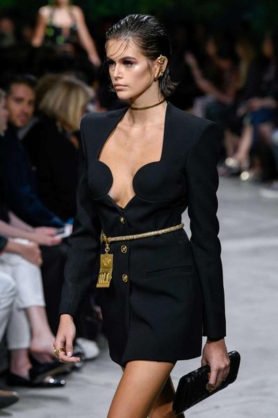 

elegant 2021 arrival women black v neck long sleeve bodycon celebrity evening party bandage dress wholesale casual dresses, Black;gray