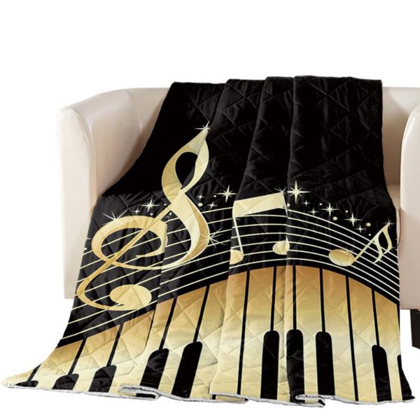 

comforters & sets piano keys note music quilt comforter bedspread summer blanket duvet home bed cover air conditioning bedding throw