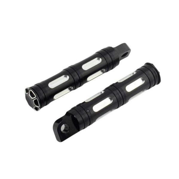 

pedals 1 pair of black aluminum alloy + cnc motorcycle pedal footrest refit plum foot front nail acce