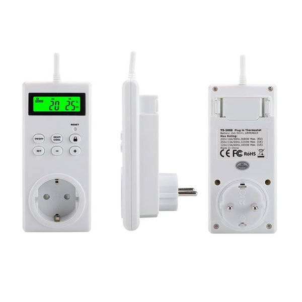 

smart home control wireless temperature controller switch timer socket adjustable thermostat backlit thermoregulator eu us uk