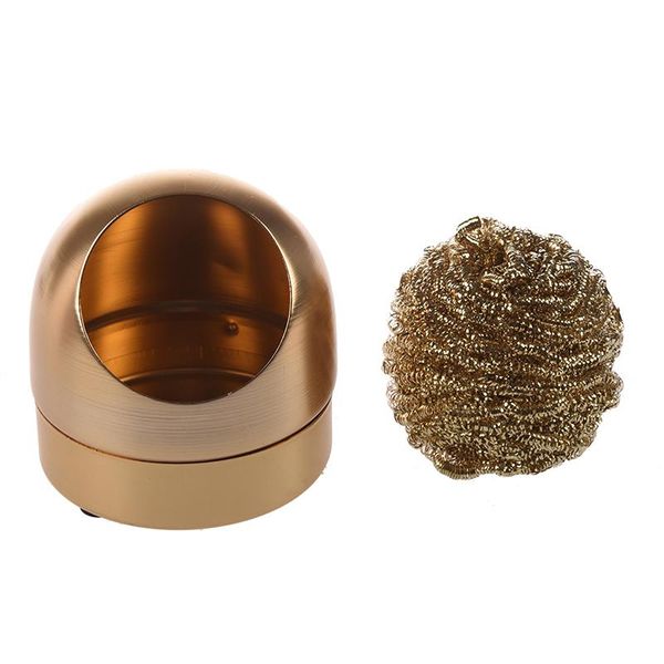 

cleaning cloths solder tip cleaner iron metal sponge gold color