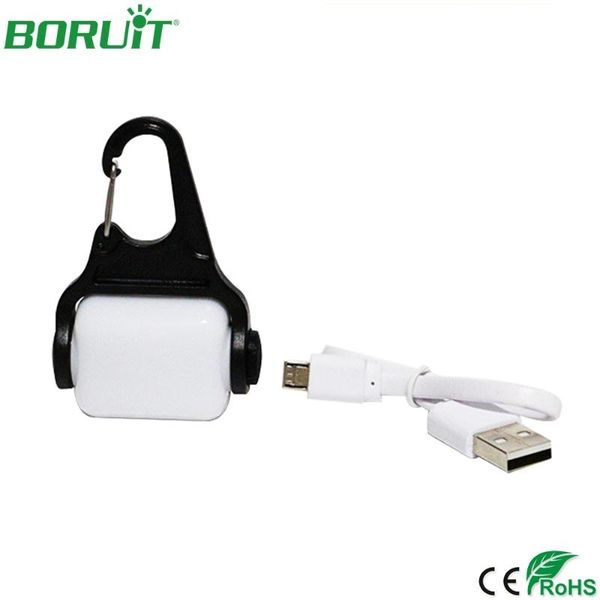 

boruit mini camping lamp hand portable hanging cycling warning light ip65 waterproof lighting lanterns