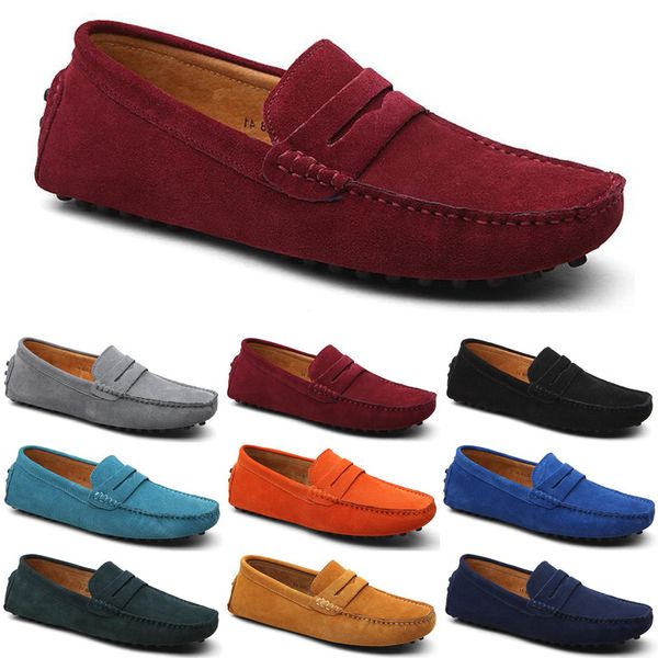 

luxury men casual shoes black green loafers outdoor flat slip on fashion mens trainers sneakers size 40-45 color44