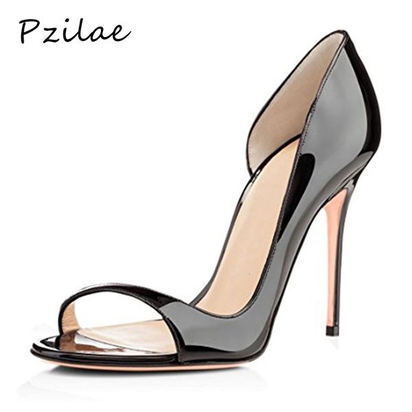 

2021 new leopard print women peep toe wedding bride ladies high heels pumps 10cm nightclub party shoes woman 8xnl, Black