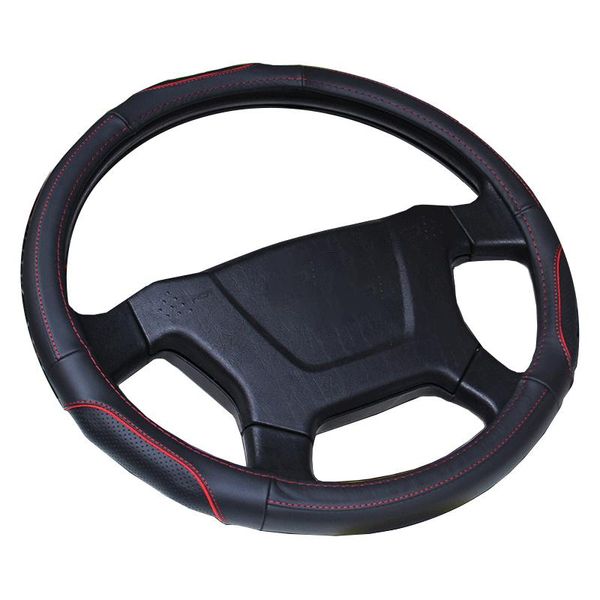 

steering wheel covers cow leather car cover diameters 36 38 40 42 45 47 50cm for auto truck bus lorry braid on steering-wheel wrap