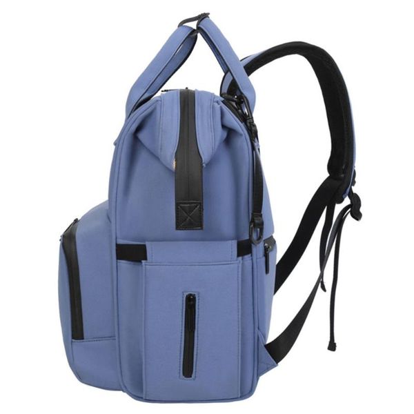 

diaper bags 1pc double shoulder mommy bag multi-purpose large capacity backpack (blue)