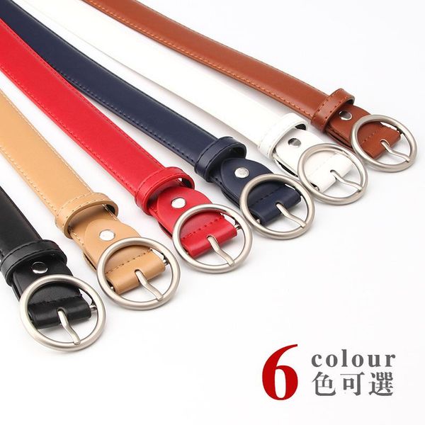 

belts elegzo for women fashion jeans leather belt female pin buckle leisure waistband network selling, Black;brown