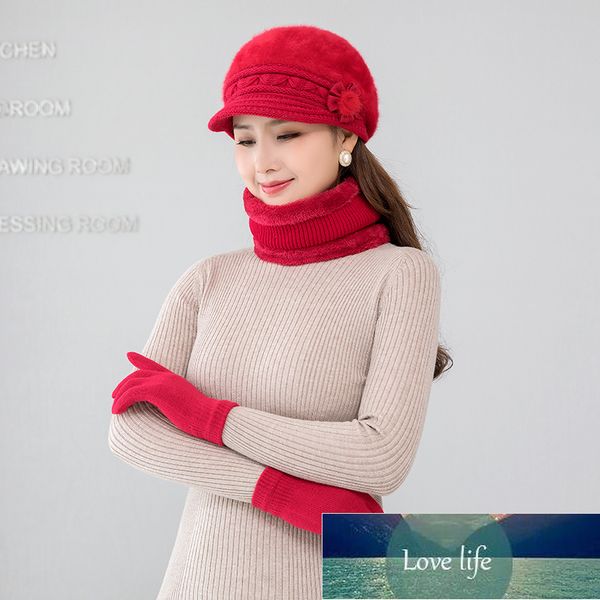 Mulheres Chapéu Lenço Luvas 3 Peças Definidos Grosso Quente Cachecóis Scarves Gorjas Grupo Conjuntos Novo Russo Acessórios de Inverno Preço de Fábrica Especialista Qualidade Qualidade Mais Recente Estilo