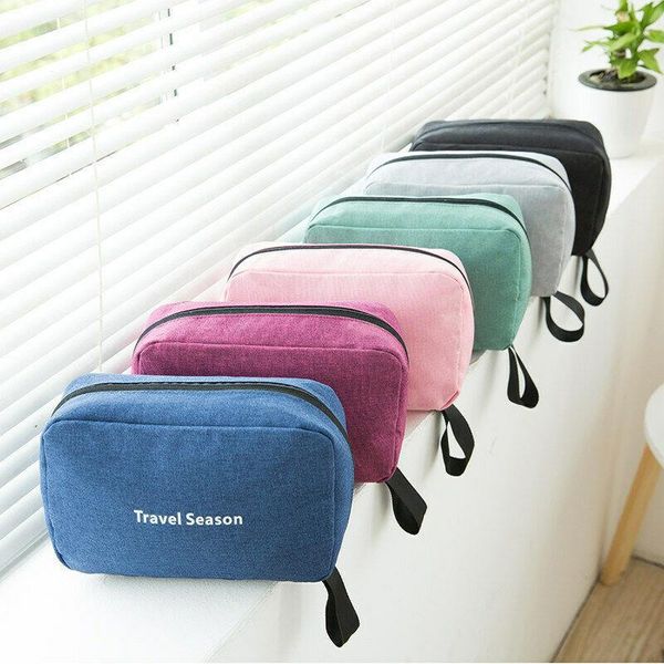 

hanging makeup travel toiletry bag large kit folding organizer for men & women cosmetic bags cases