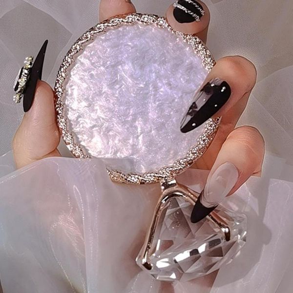 

nail art decorations 1pc diamond false plate tips display stand golden rim agate palette polish gel po props showing tools, Silver;gold